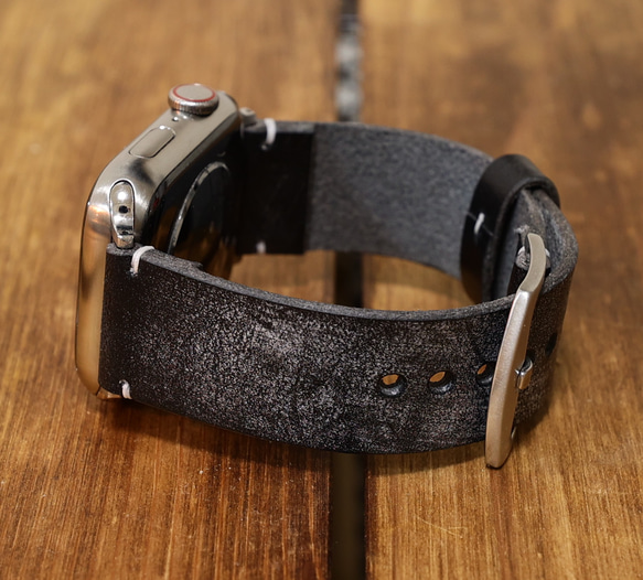 Applewatch レザーバンド ブライドルレザー 本革 時計ベルト 革ベルト 腕時計 5枚目の画像