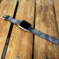 Applewatch レザーバンド ブライドルレザー 本革 時計ベルト 革ベルト 腕時計 7枚目の画像