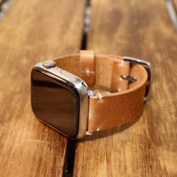 Applewatch レザーバンド イタリアレザー イビザ 本革 時計ベルト 腕時計 革ベルト 2枚目の画像