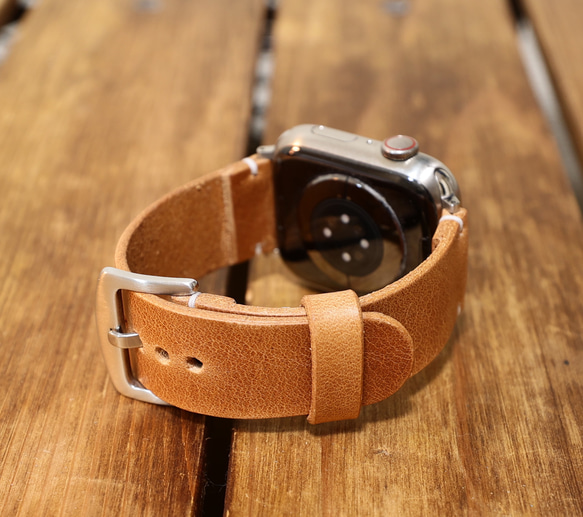 Applewatch レザーバンド イタリアレザー イビザ 本革 時計ベルト 腕時計 革ベルト 4枚目の画像