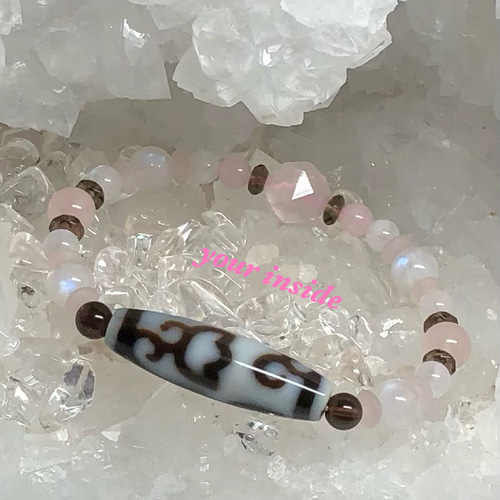 水蓮花白天珠 天然石ブレスレット「夏の誕生石2024」 ブレスレット  