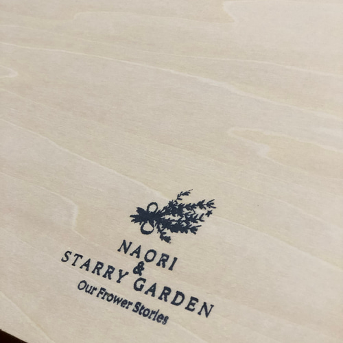 木製ボードタイプ ウェルカムボード ガーデンローズ チェスナッツ