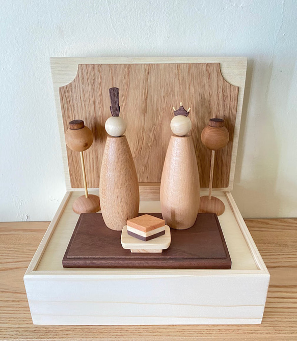 ひな人形立ち雛飾り ひな人形 立ち雛 恵林雛 鶴金彩刺繍 月夜桜金彩