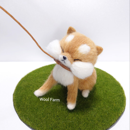 羊毛フェルト柴犬 拒否犬 拒否柴 ～Wool Farm～ 羊毛フェルト 羊毛フェルト ueue 通販