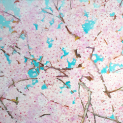 『　HANAMI　』　油絵　手描き　原画 1枚目の画像