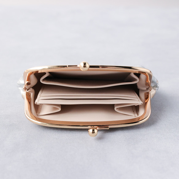 送料無料 小さい財布 エナメルレザー がま口 ミニ財布 国産 ステンドレザー ミニマム 財布 ガマ口 AURAMU 5枚目の画像