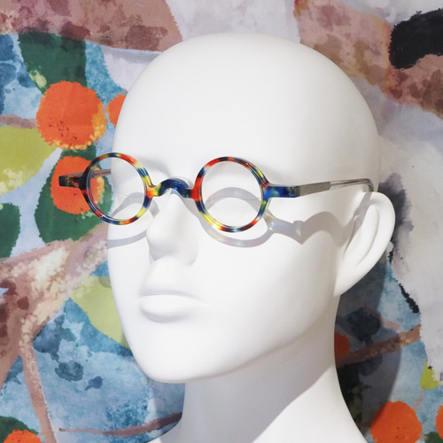 在庫限り販売終了》 文豪の小さな丸眼鏡｜マルチカラー メガネ 杏や