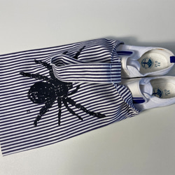 Happy Bag☆彡 タランチュラキッズTシャツと上履き袋の2点セット ☆蜘蛛☆スパイダー 4枚目の画像