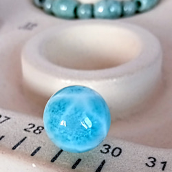 ✿美麗ラリマー大玉14.5mm珠玉〘カリブ海の宝石〙1個売り　天然石 2枚目の画像