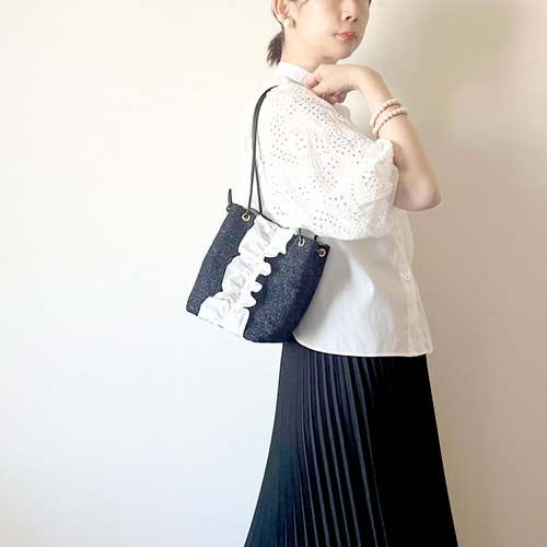 ラスト1点です！受注生産】 卒業式や入学式にも◯ツイード2wayミニ