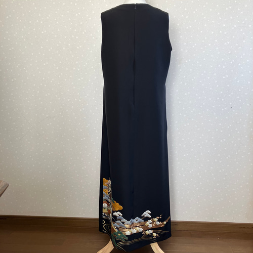 [宅送] No.96留袖ドレスノースリーブロングワンピースL〜LLサイズ13号 スーツ・フォーマル・ドレス
