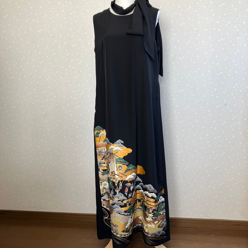 留袖ワンピース 4L120cm No.96留袖ドレスノースリーブロングワンピースL〜LLサイズ13号