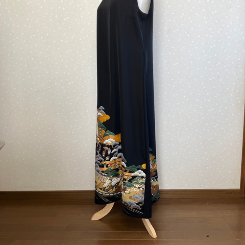 留袖リメイクロングワンピース白鶴松竹梅13号LL 留袖リメイクロングワンピース白鶴松竹梅13号LL - メルカリ