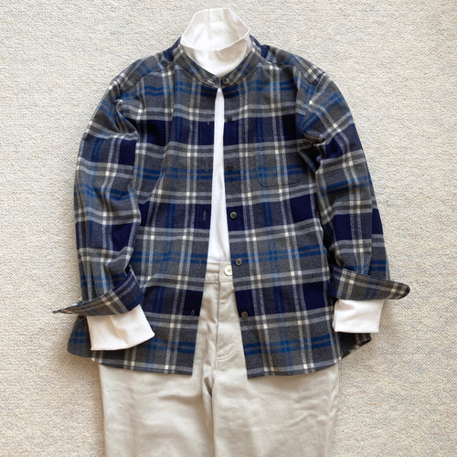 SALE!】[S]フランネルチェックシャツ シャツ Mini Beans 通販｜Creema 