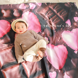 巧克力板墊 簡易居家工作室墊 情人節掛毯背景布 第15張的照片