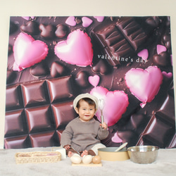 巧克力板墊 簡易居家工作室墊 情人節掛毯背景布 第13張的照片