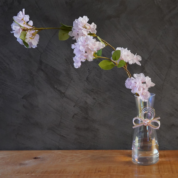 自宅でお花見 お水換え不要＊桜のウォーターアレンジ　マジカルウォーター　ひなまつり　桜ハンドメイド2024 7枚目の画像