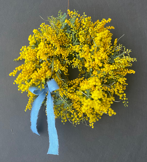 【予約販売】　mimosa wreath 3枚目の画像