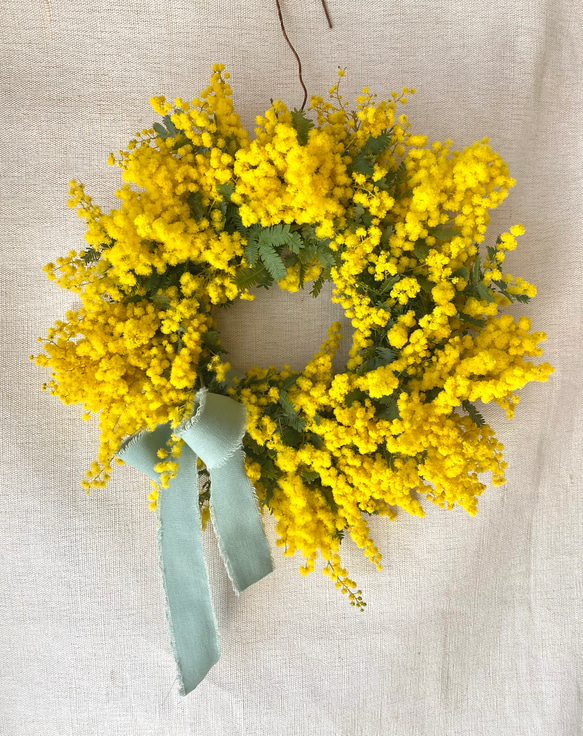 【予約販売】　mimosa wreath 1枚目の画像