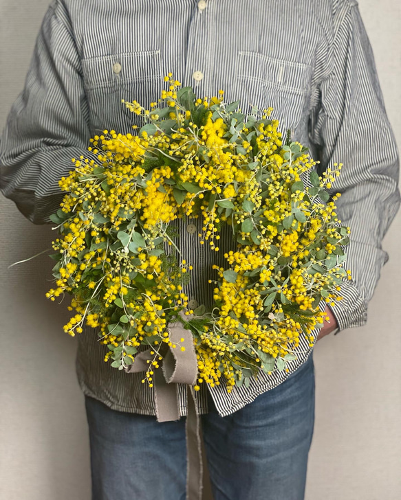 【予約販売】　mimosa wreath 4枚目の画像