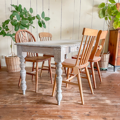 おしゃれなダイニングテーブルcountry 輸入住宅向けターンドレッグ