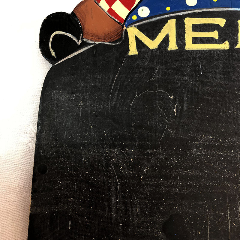 くまのミニ黒板・チョークボックスセット 木製　愉快なくまさん