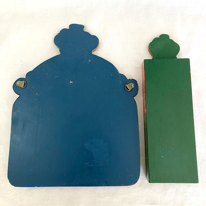 くまのミニ黒板・チョークボックスセット 木製　愉快なくまさん