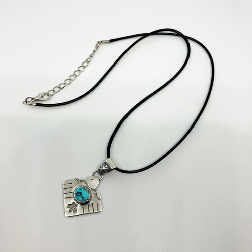 K*I様 スリーピングビューティー ターコイズ　　シルバー ネックレス サンダーバード スリーピングビューティー ターコイズ シルバー