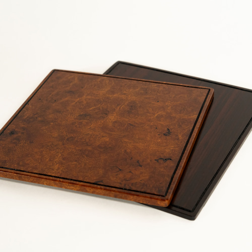 指物師作成 花梨瘤杢 紅 葡萄杢 花台 インテリア 無垢板 マウスパッド