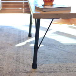 チェッカーデザインテーブル　W800×D500  リビングテーブル　カフェテーブル　ローテーブル　センターテーブル 8枚目の画像