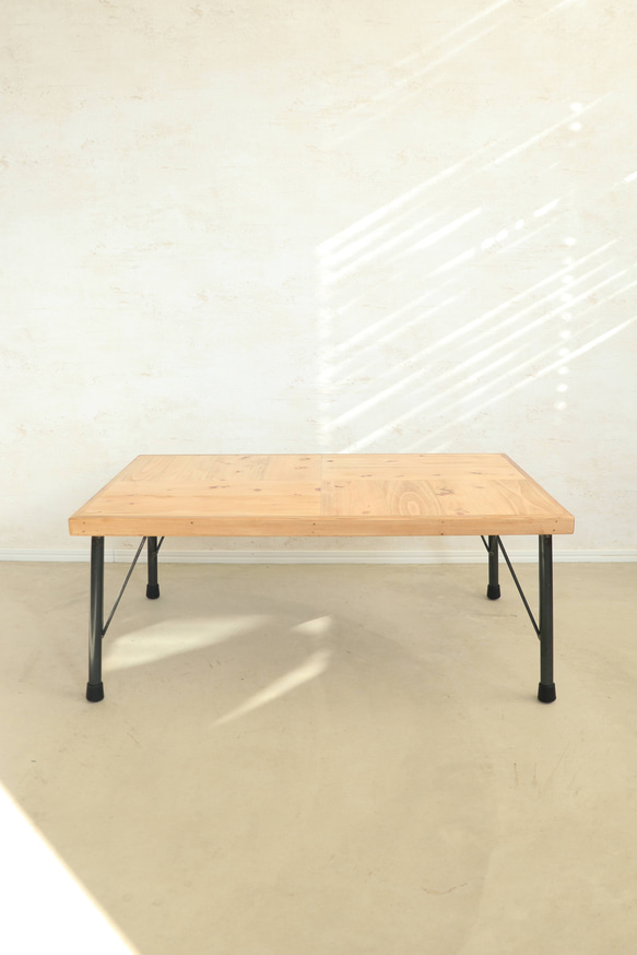 チェッカーデザインテーブル　W800×D500  リビングテーブル　カフェテーブル　ローテーブル　センターテーブル 11枚目の画像