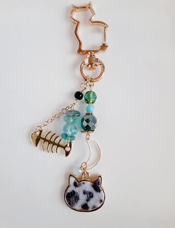 ねこちゃんレジンパーツヒョウ柄