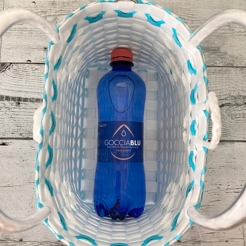 プラかごバッグ Sサイズ パステル ブルー 2way プラカゴ プラカゴ