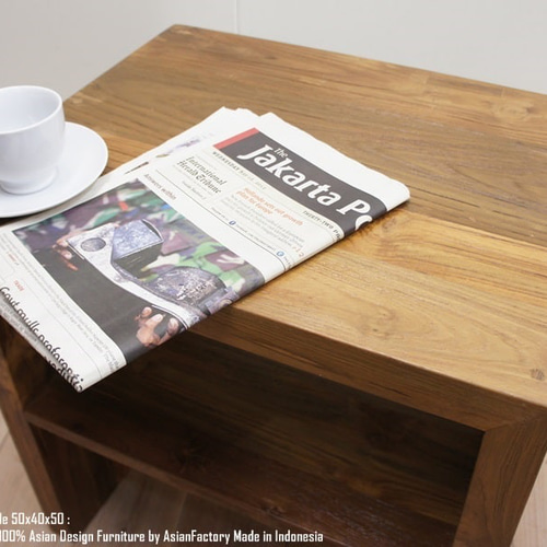 オールドチーク無垢材 オーディオラック 幅50cm×奥行40cm×高さ50cm NR