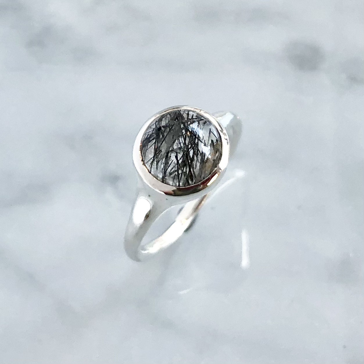 まるで抽象画トルマリンクォーツ/silver925/13号/B031/00196549