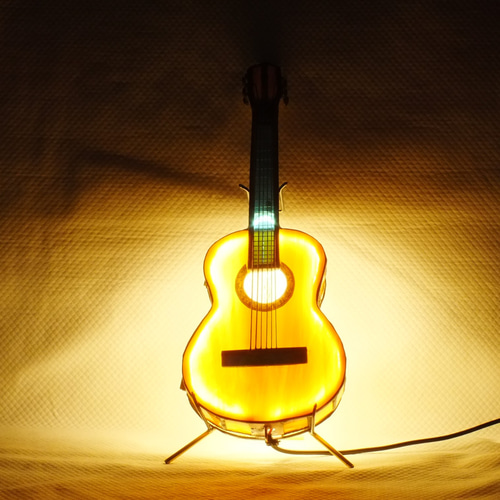 ギター ステンドグラス製のLEDランプ 手作りです。ver.19 6