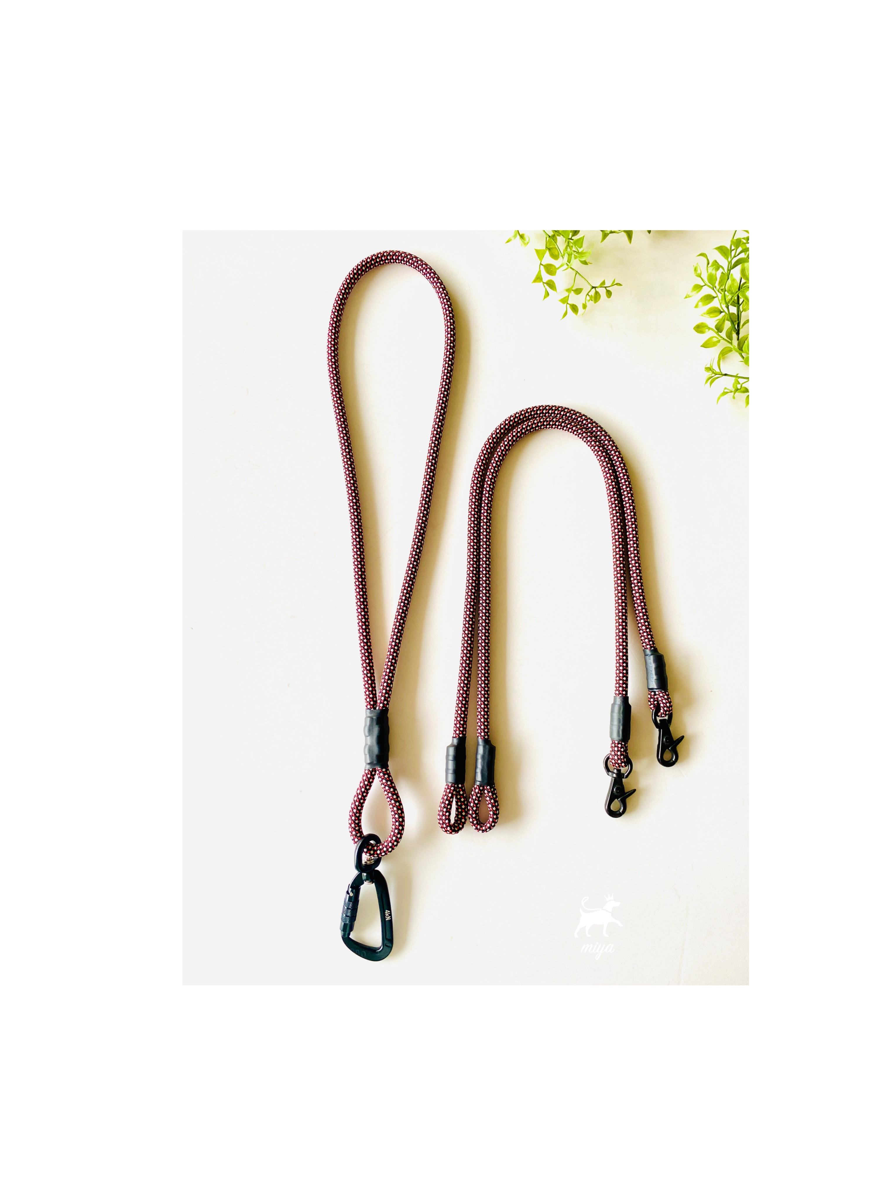 受注制作　ロープリード　2頭引き