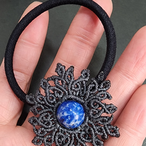 幸を招く石】ラピスラズリ ヘアゴムh008 ヘアゴム chiitann 通販