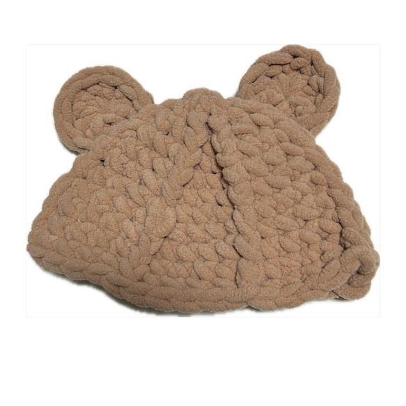 bear knit hat [baby size] 1枚目の画像