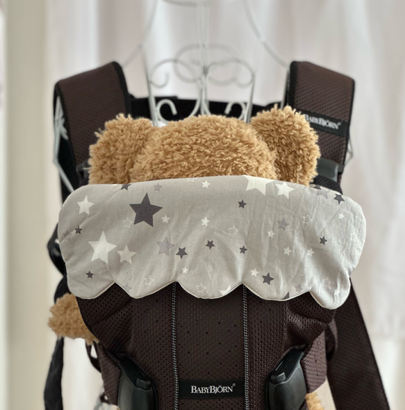 babybjorn☆ベビービョルンワンカイエアー　抱っこ紐カバー　星柄☆ 6枚目の画像