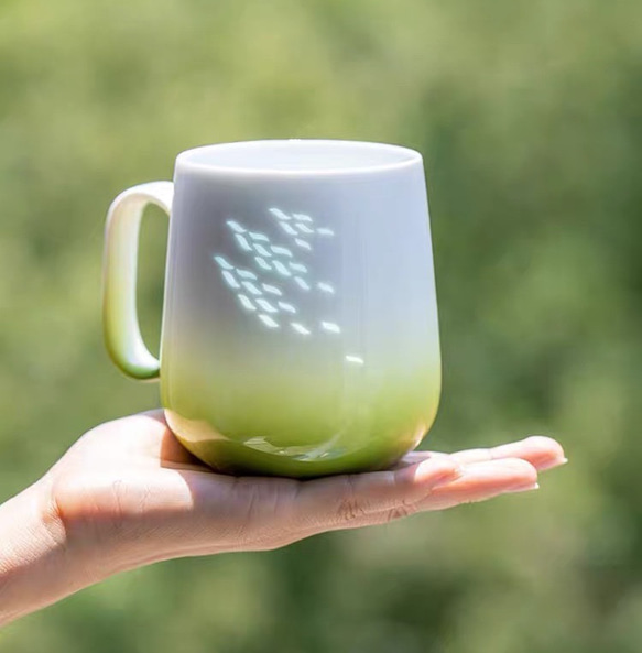 日本初】透明絵夢 - マグカップ 風シリーズ 贈り物 記念日 新生活 伝統