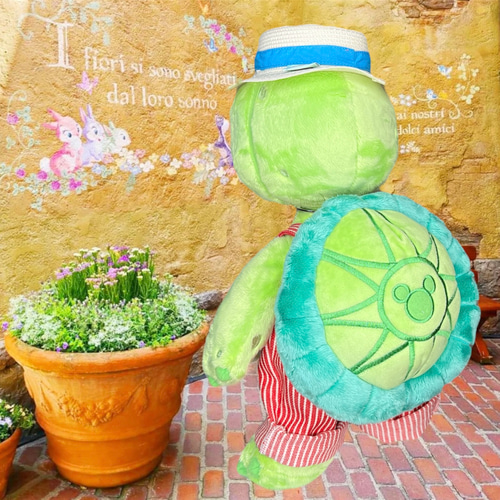 赤ストライプのサロペット オルメル ぬいぐるみ handmade まみぃ