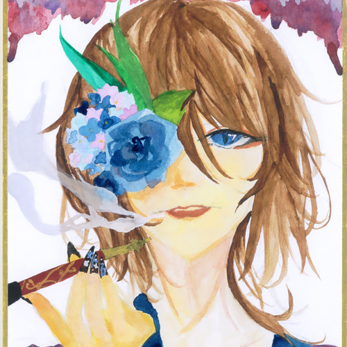 手描きイラスト✢創作水彩原画『煙』 意外と種類がある！？煙の描き方を解説【iPad│Procreate