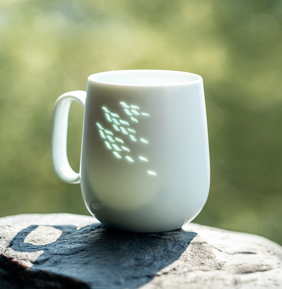 日本初】透明絵夢 - マグカップ 風シリーズ 贈り物 記念日 新生活 伝統