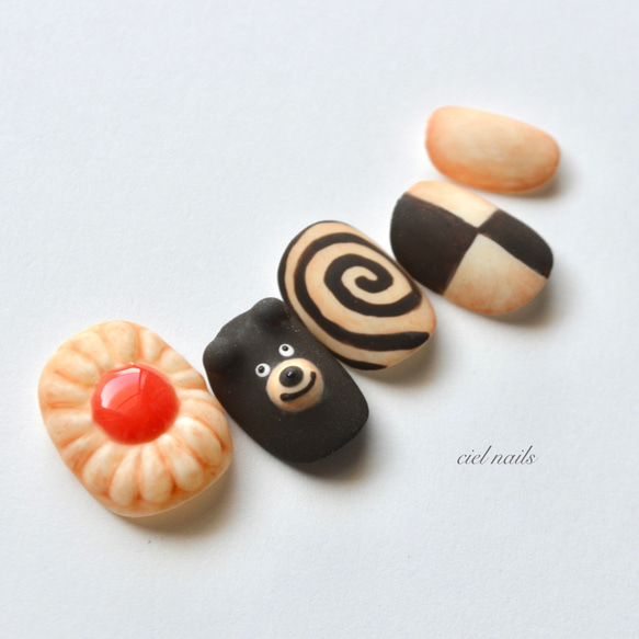 チョコくまクッキー ネイルチップ ネイルチップ（つけ爪） ciel nails