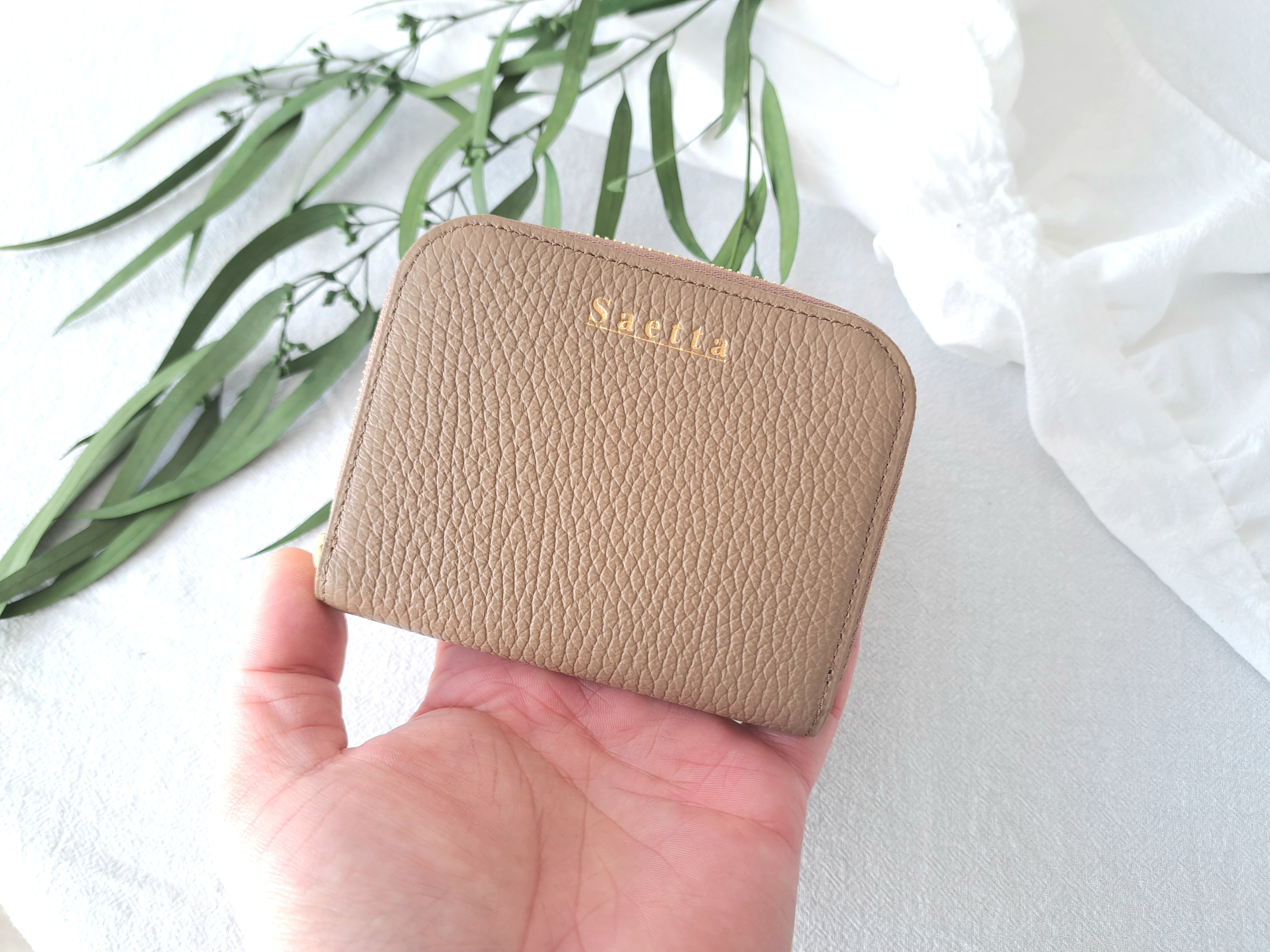 ラウンドファスナーコインケースハーフウォレット プルアップレザー ハンドメイド ラウンドファスナーコインケースハーフウォレット プルアップレザー ハンドメイド