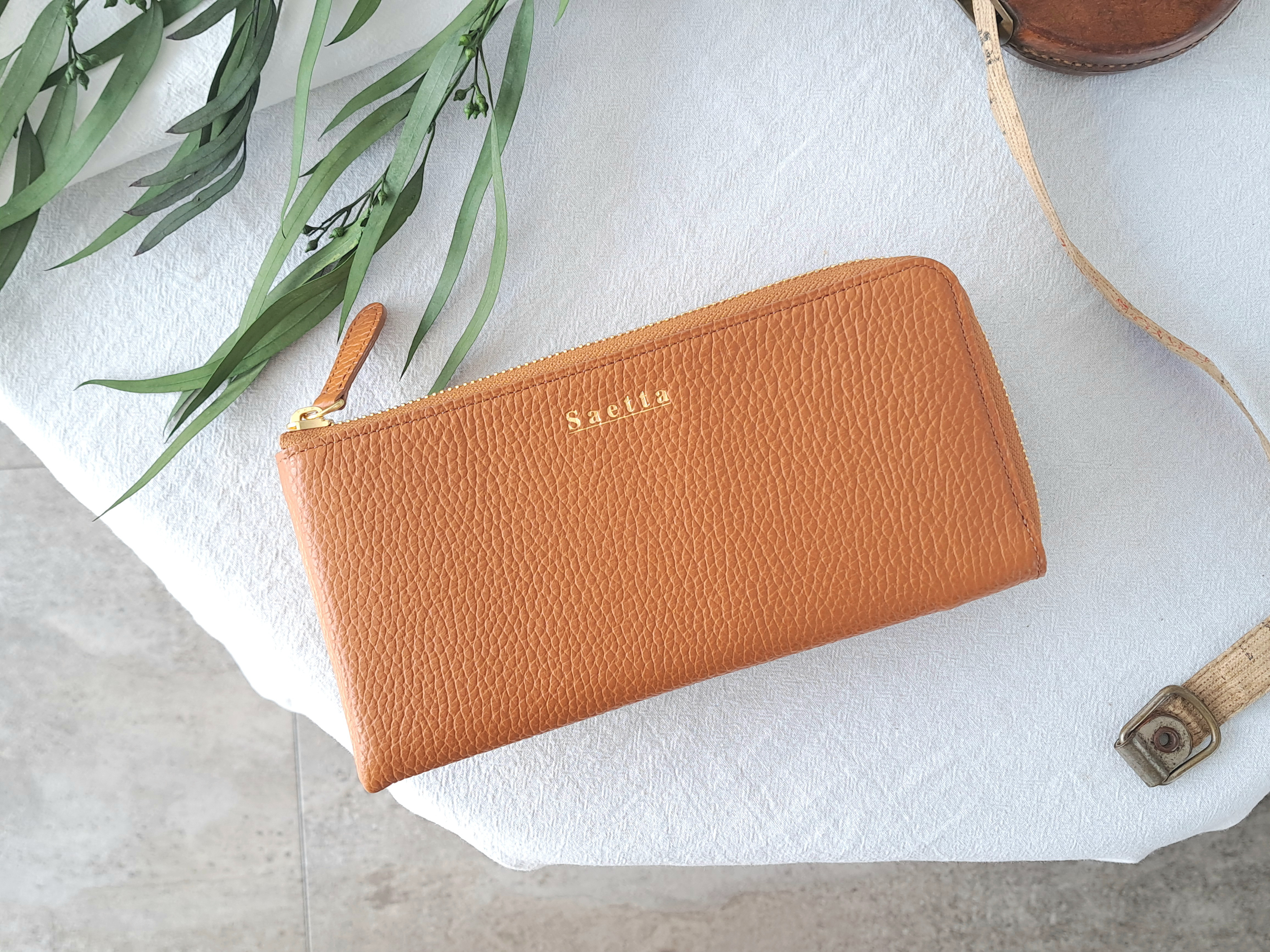 L字ファスナー長財布 / キャメル / 新生活 / スマート / 普段使い / シンプル