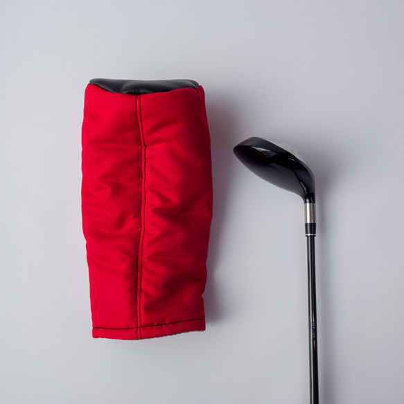 ゴルフ ヘッドカバーセット "MA-1" RED & "STRIPES" RED AND MOSS GREEN 8枚目の画像