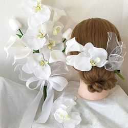 12月21日まで限定価格❗️ウェディングブーケ　バレリーナブーケ　カラー　胡蝶蘭 カラー 胡蝶蘭のバレリーナブーケ ブーケ Riche 通販 17256191｜Creema