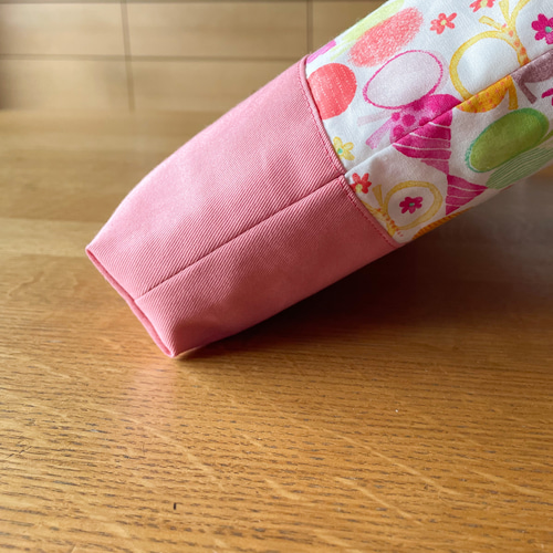 りぼんとちょうちょのレッスンバッグ 裏地キルティング レッスン